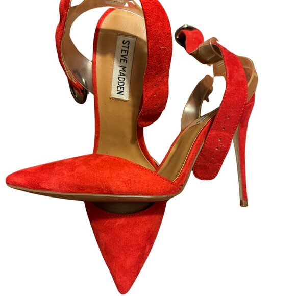 Steve Madden Size 7.5 Red - Picture 1 of 5